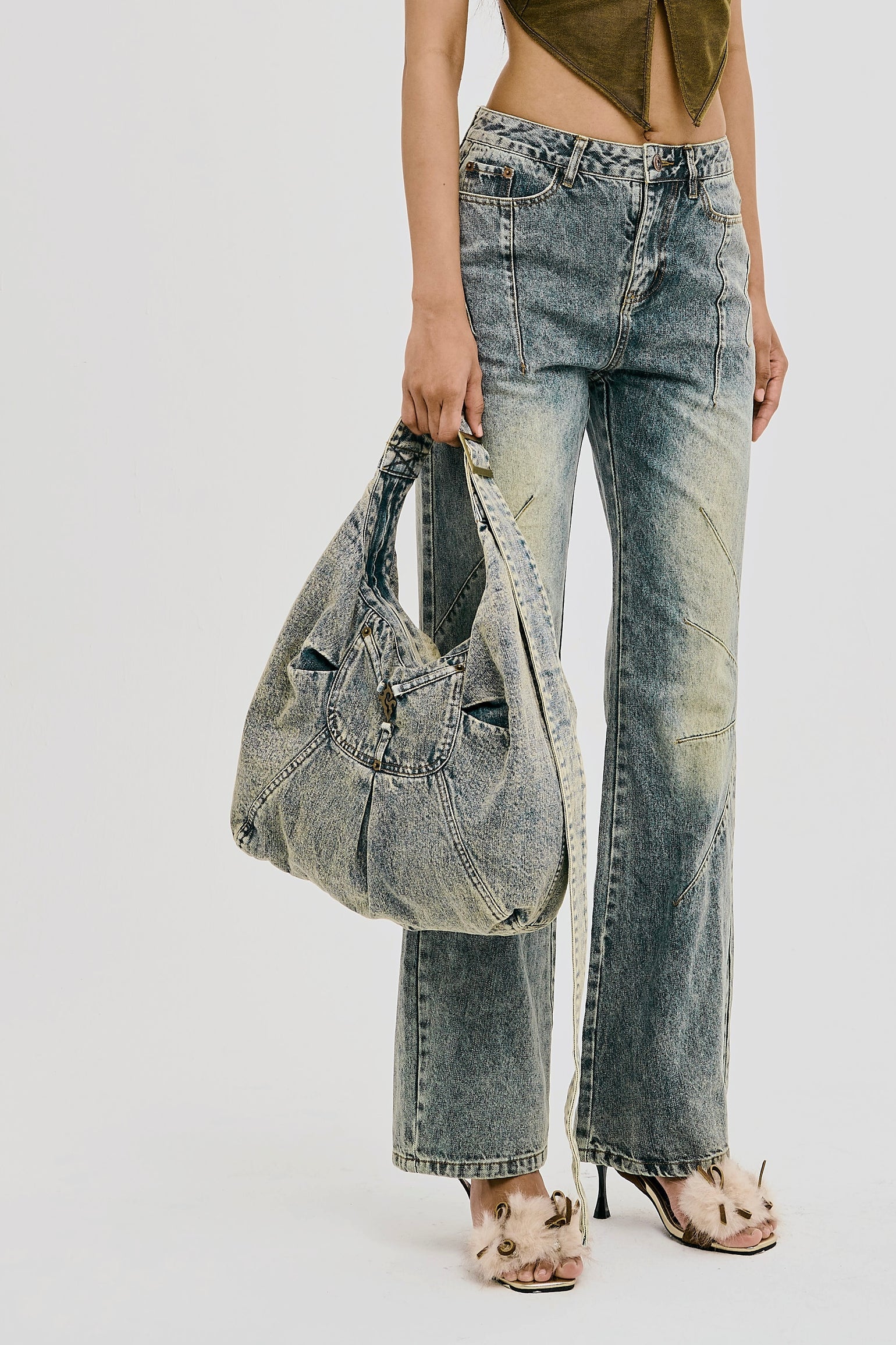 Radio Sling Denim Bags
