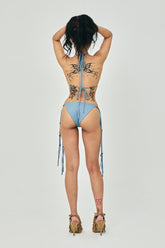 TEMPLE STRAPPY BIKINI BLUE BACK