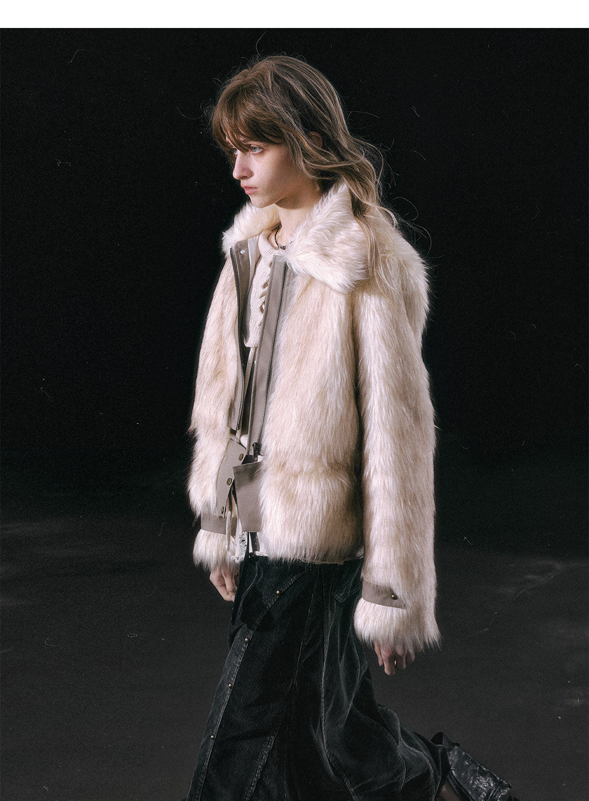 Beige Fuzzy Teddy Coat