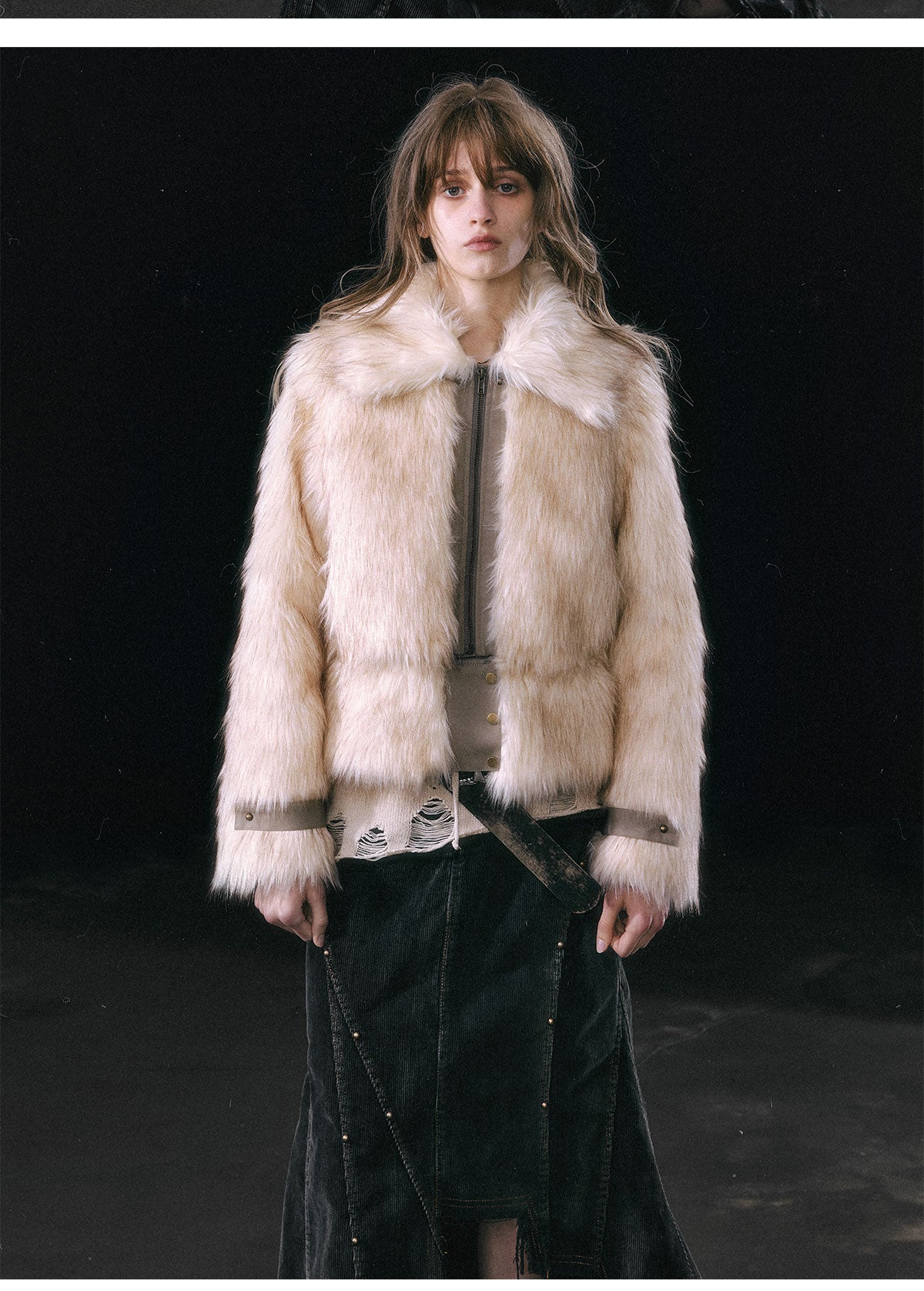 Beige Fuzzy Teddy Coat