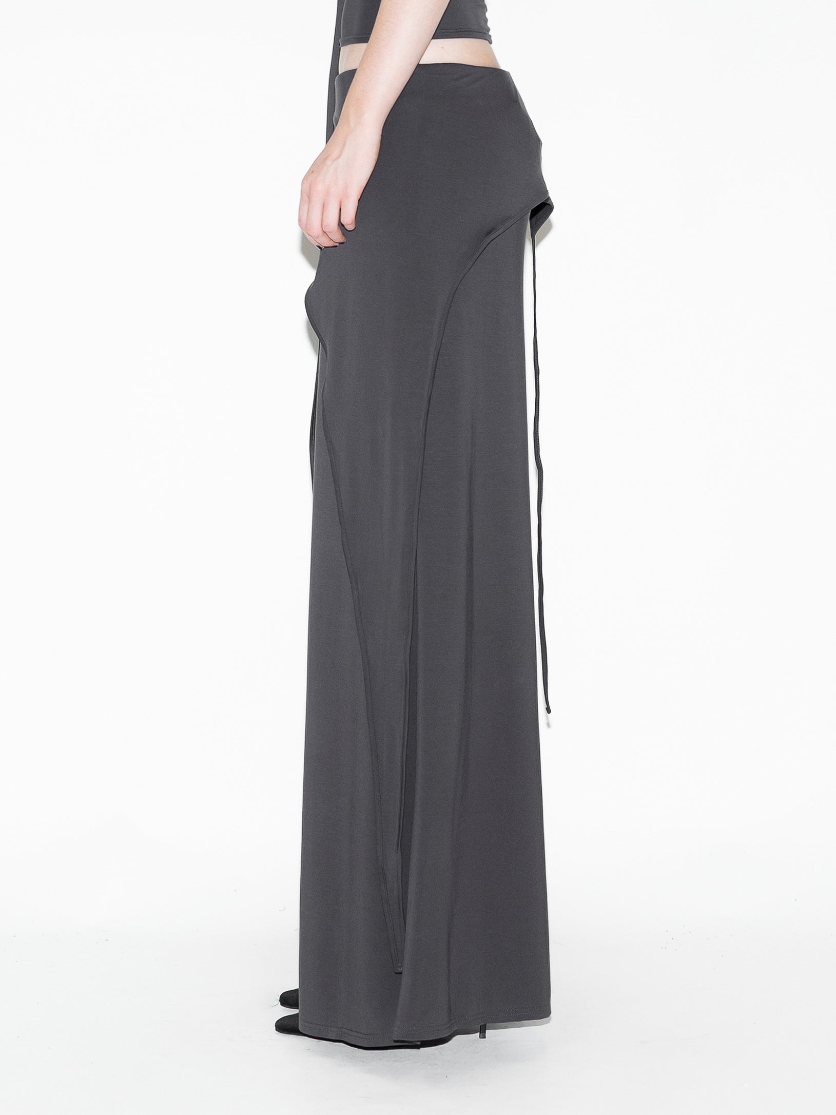 Draped Bat Pants Gray