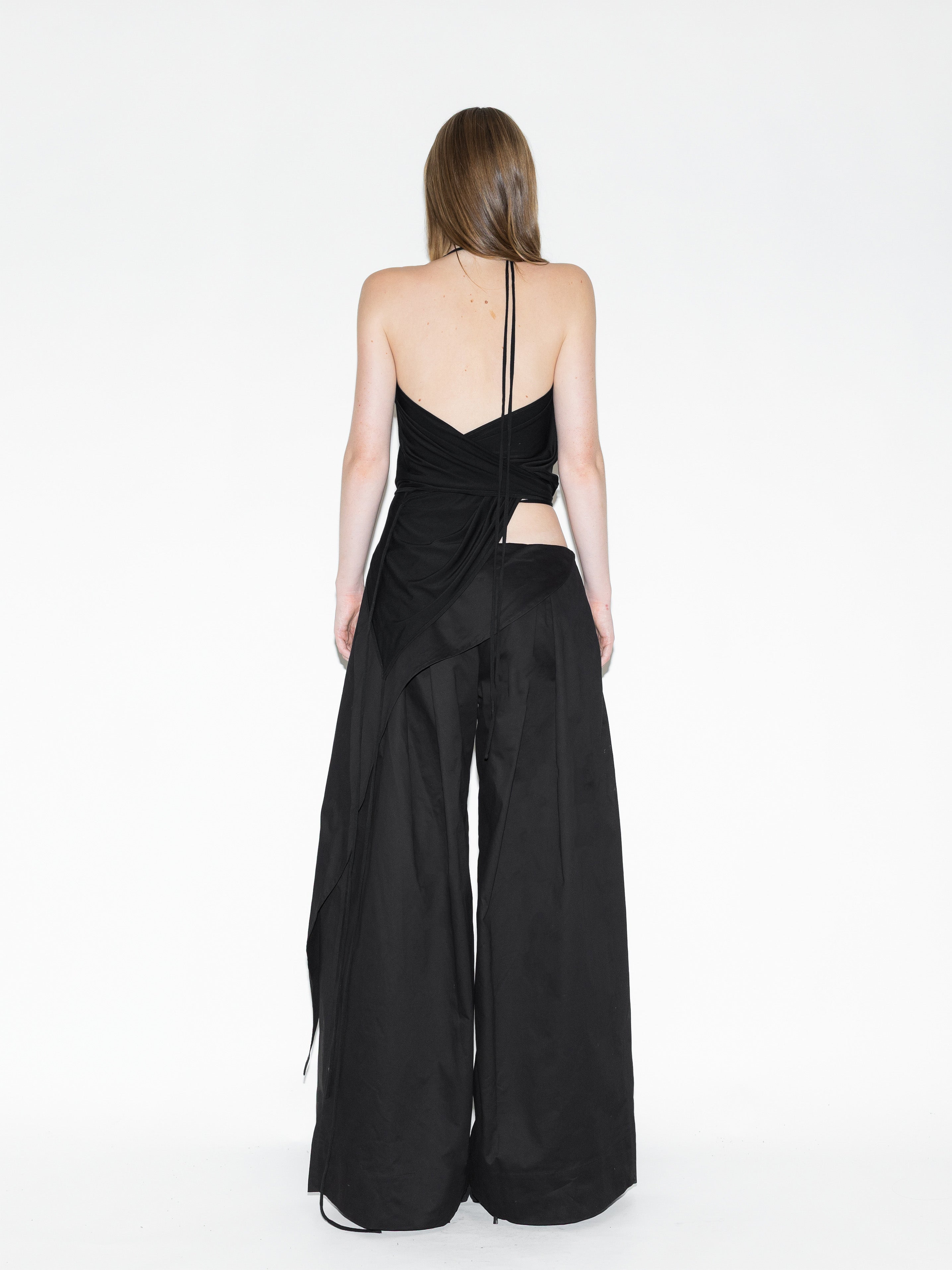 Woven Bat Point Pants