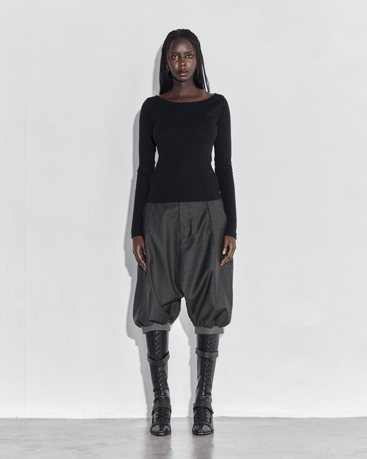 Julian Shorts Grey Grid