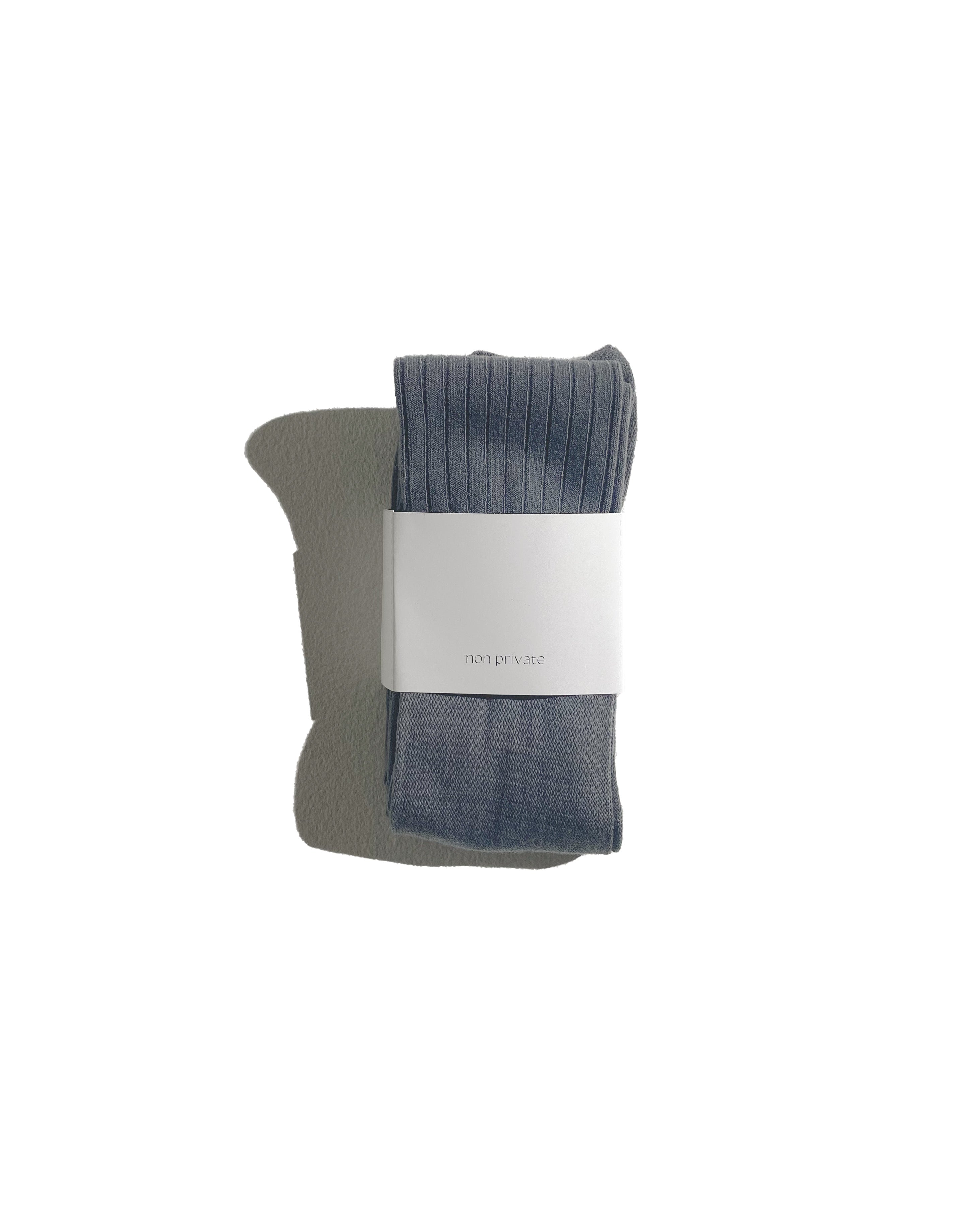 Knee-high Layered Socks Charcoal Grey