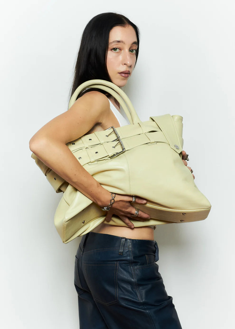 Lewis Leather Journal in Custard