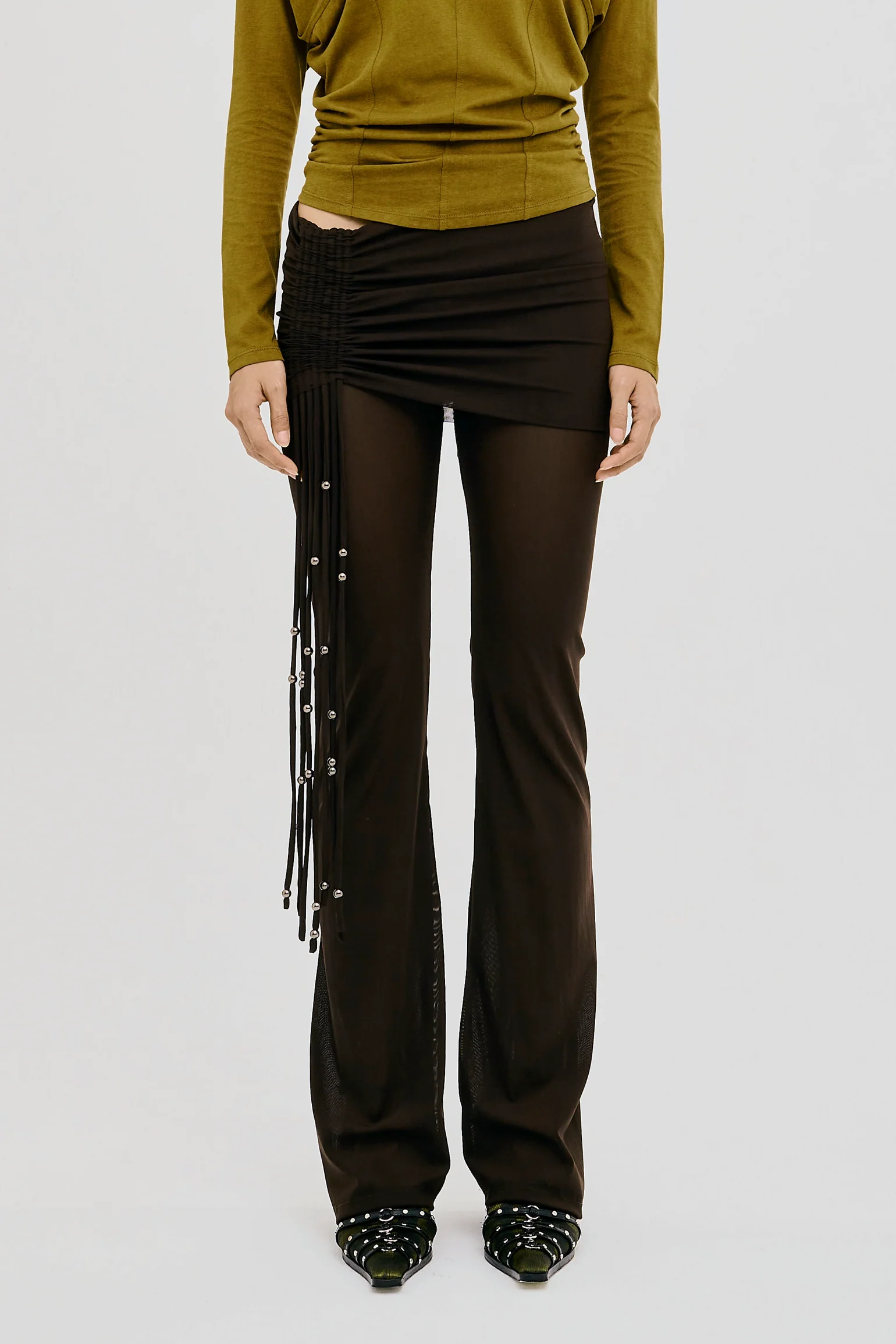 Mesh Whip Pants