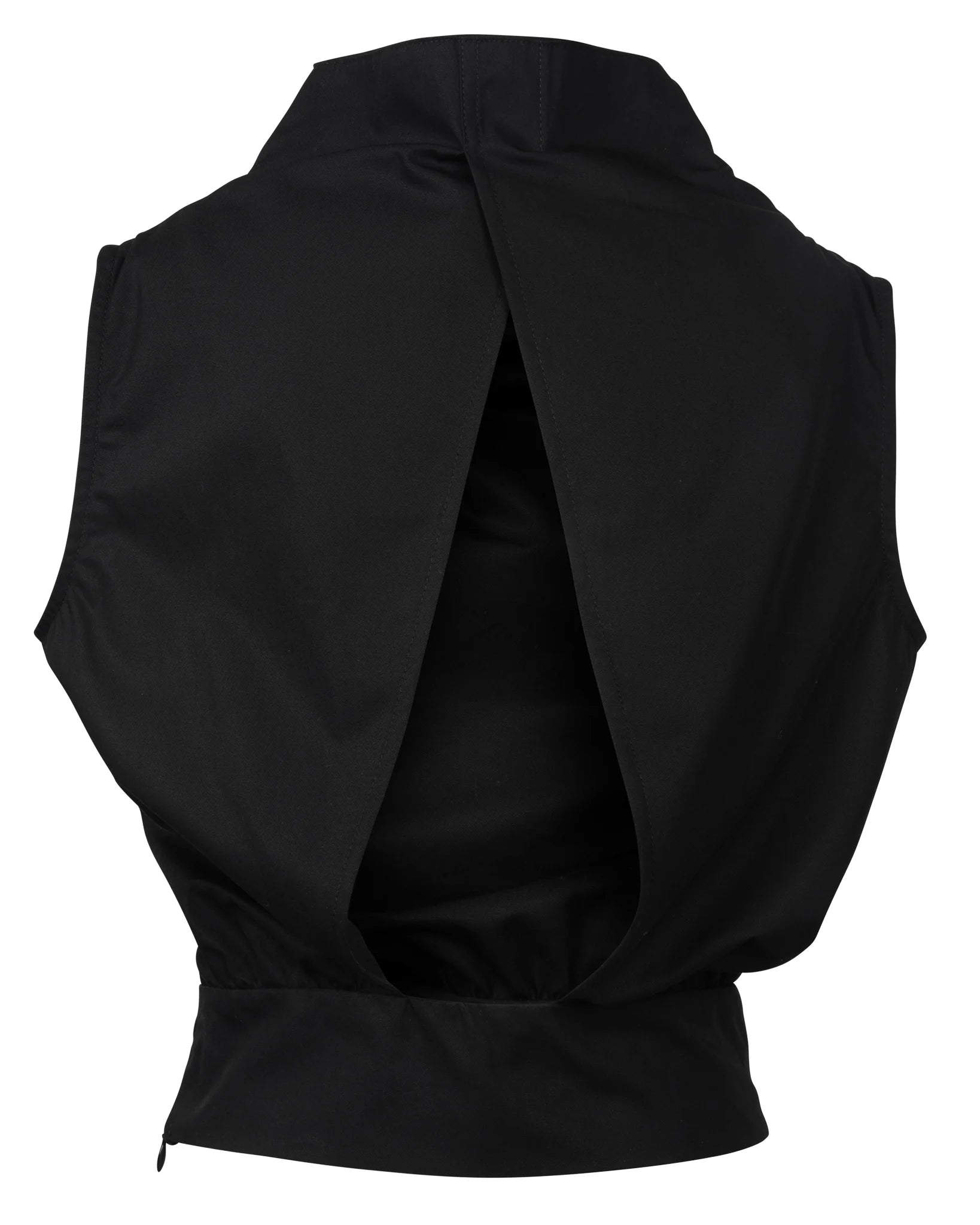 COWL TURTLENECK TANK BLACK