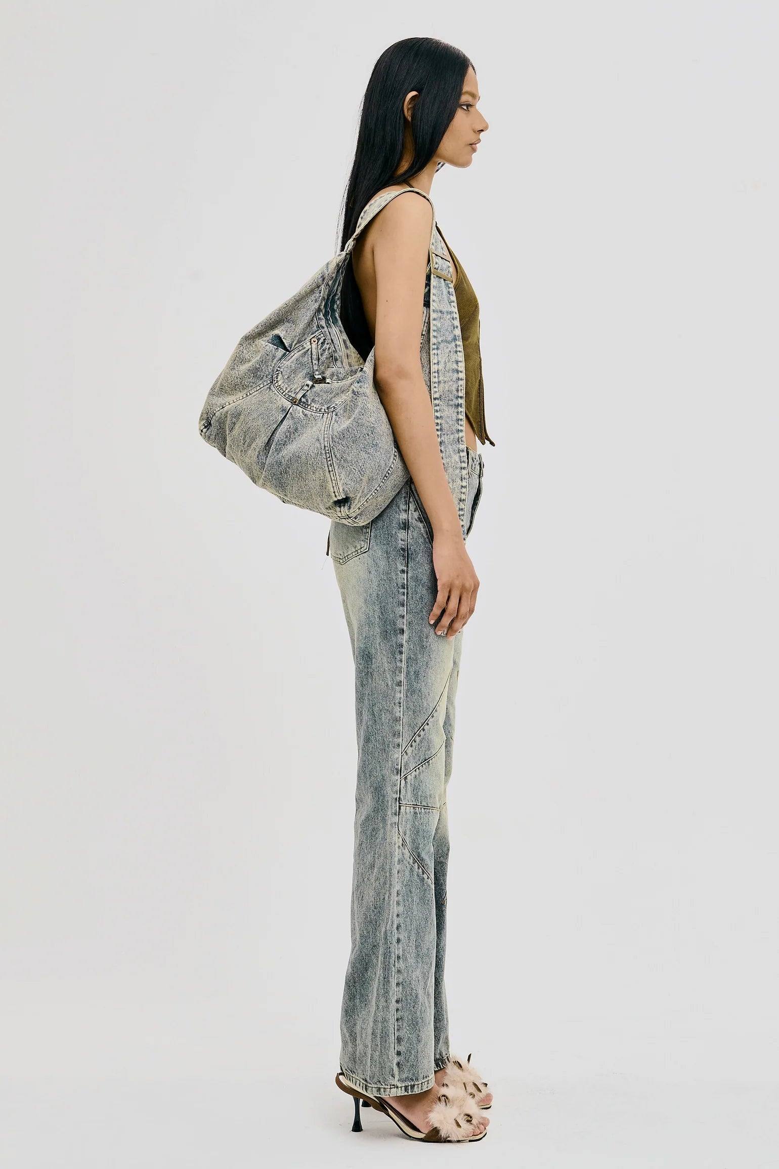 Radio Sling Denim Bags