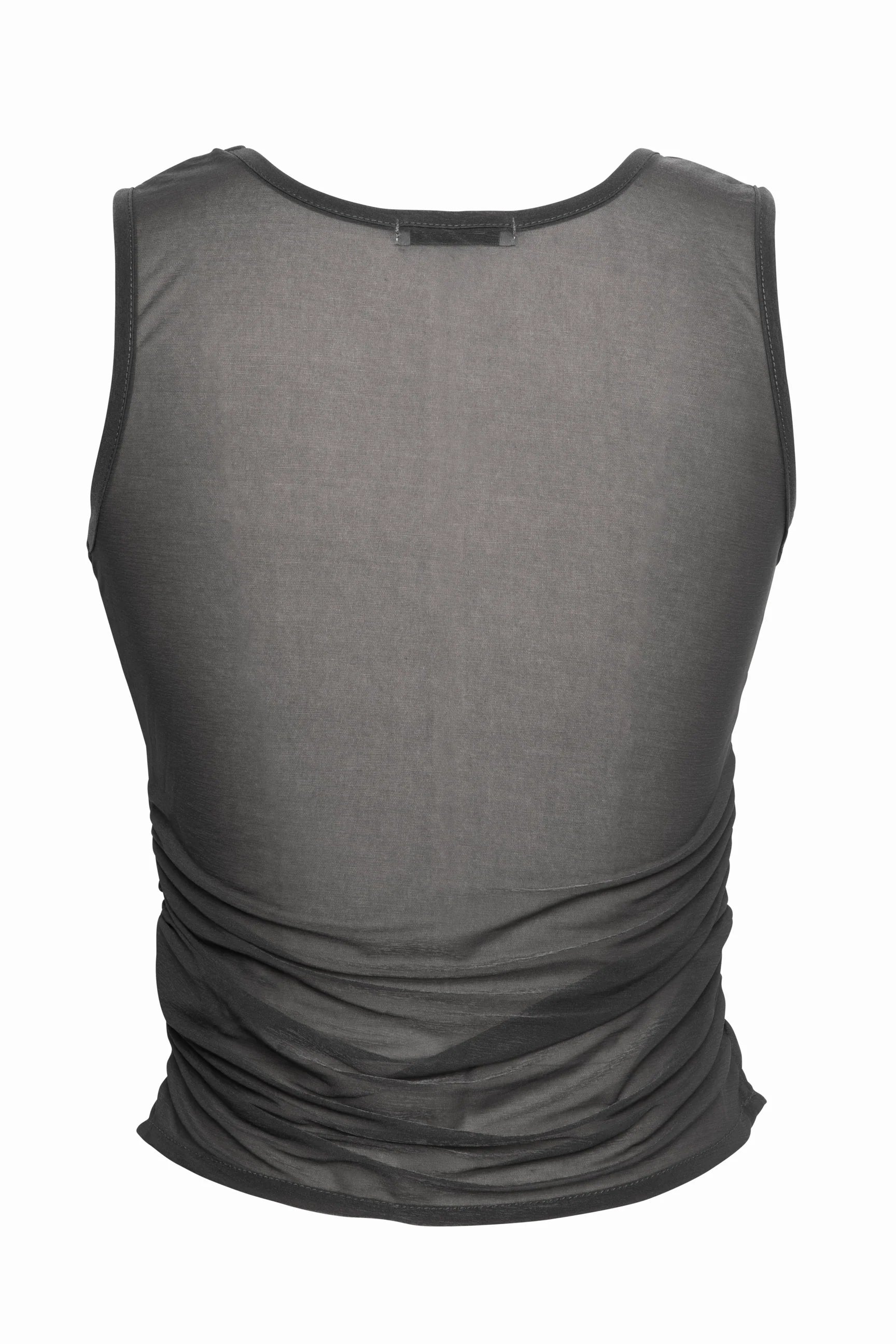 Ruched Sheer Tank