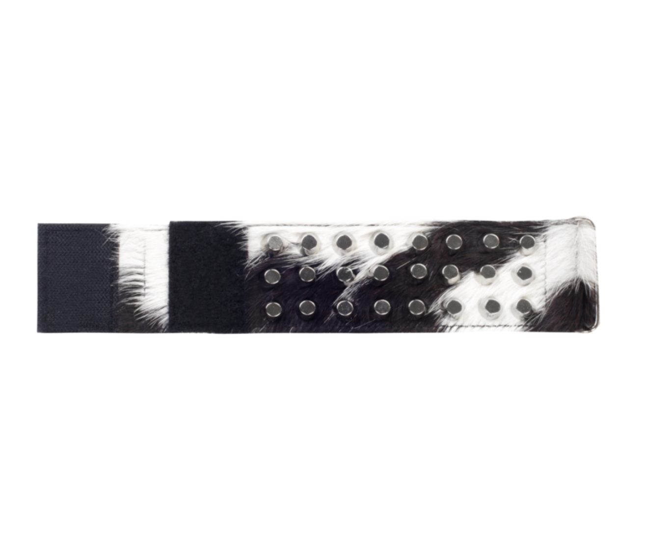 STUDDED BRACELET IN CALF SKIN DARK BROWN