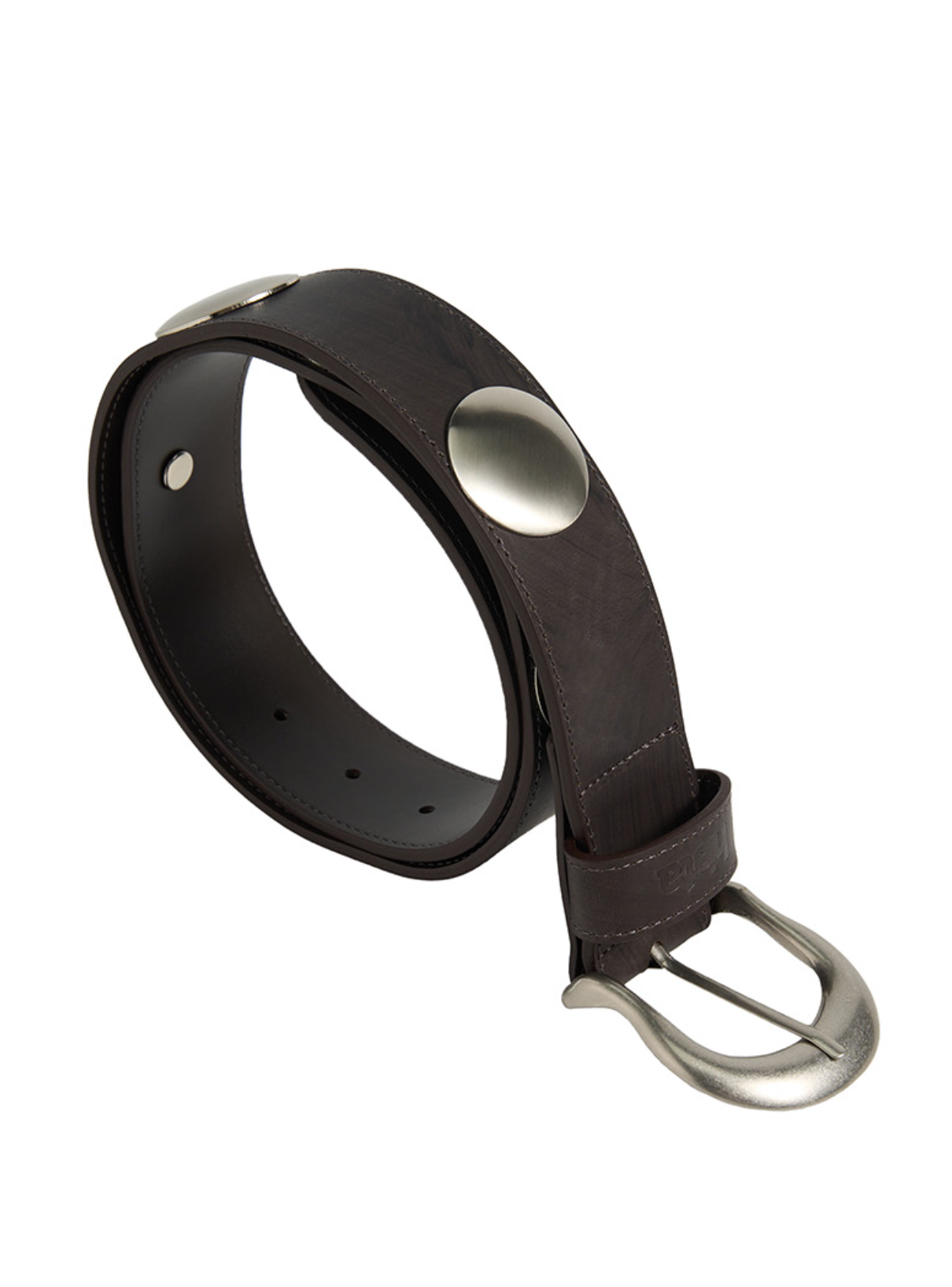 Ida Leather Belt Silver