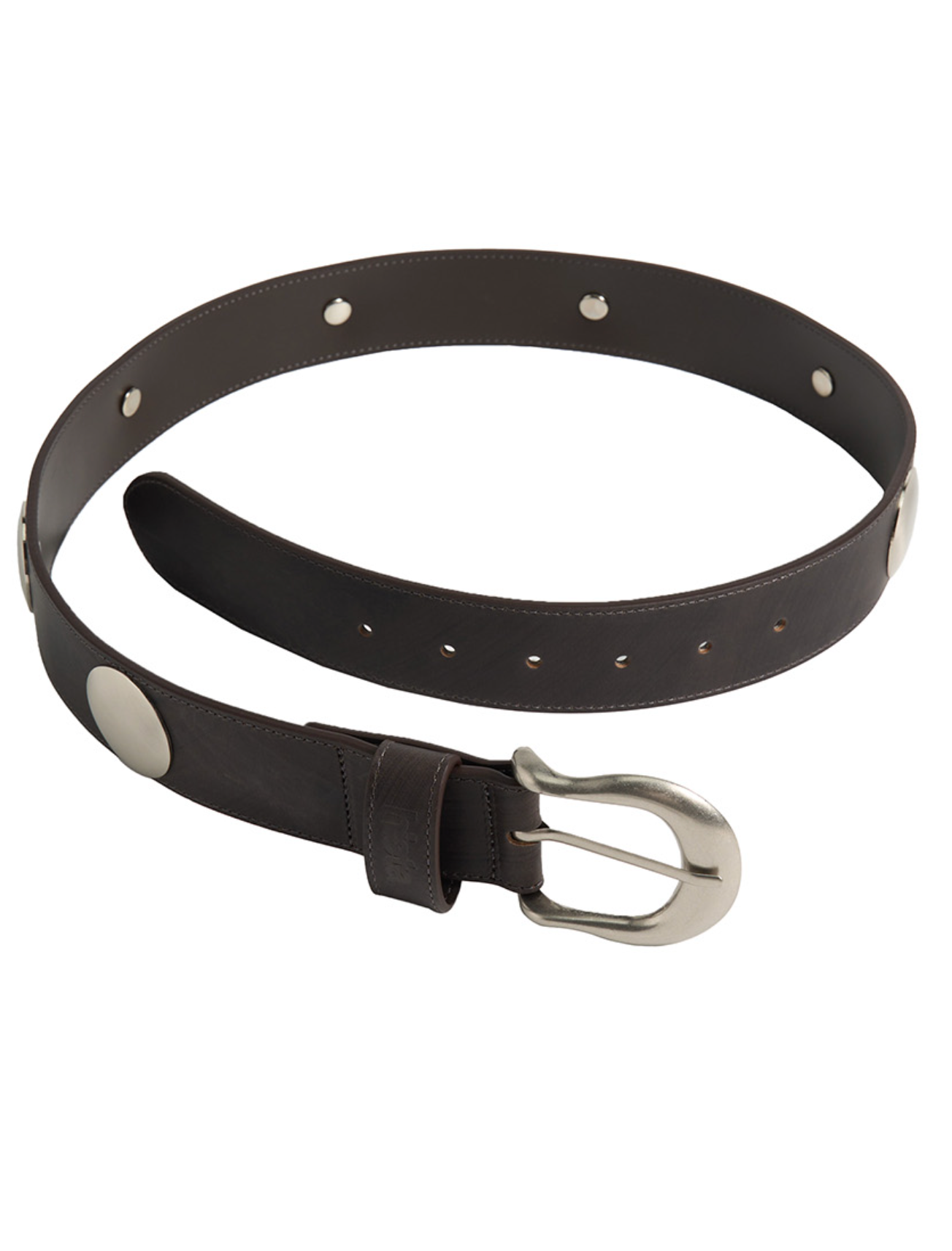 Ida Leather Belt Silver