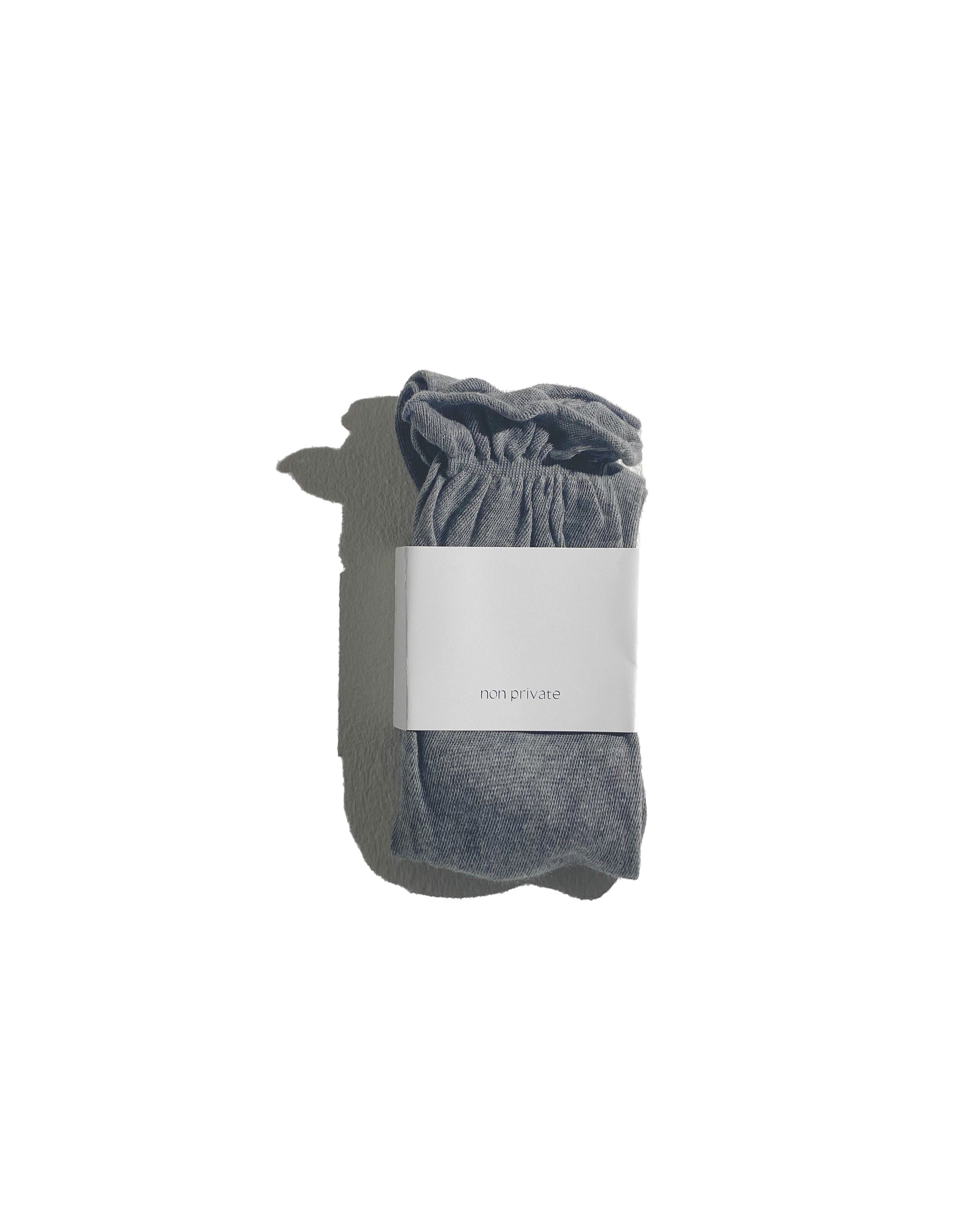 Cotton Sheer Knee Socks Grey