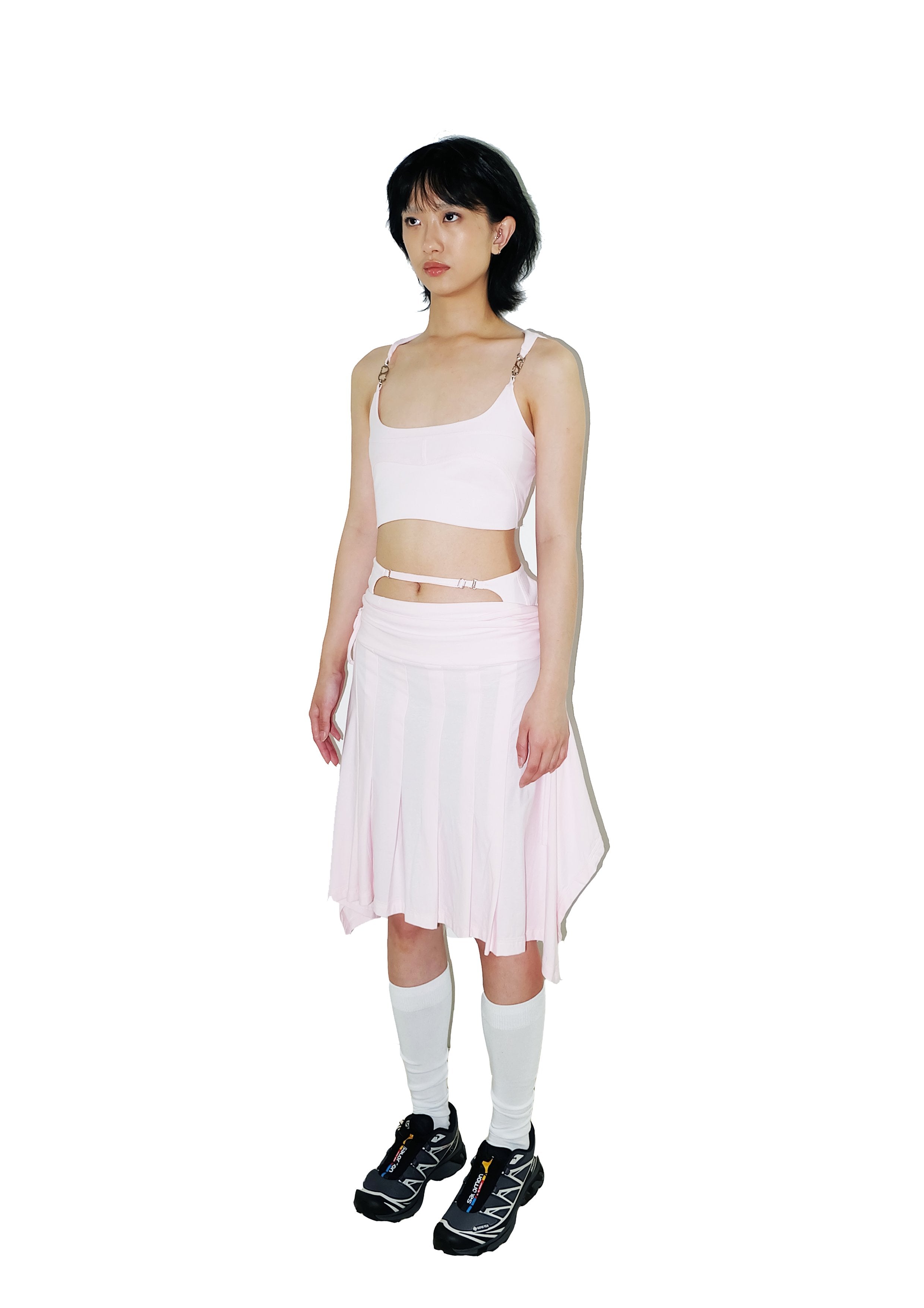 System Midi Skirt Pink
