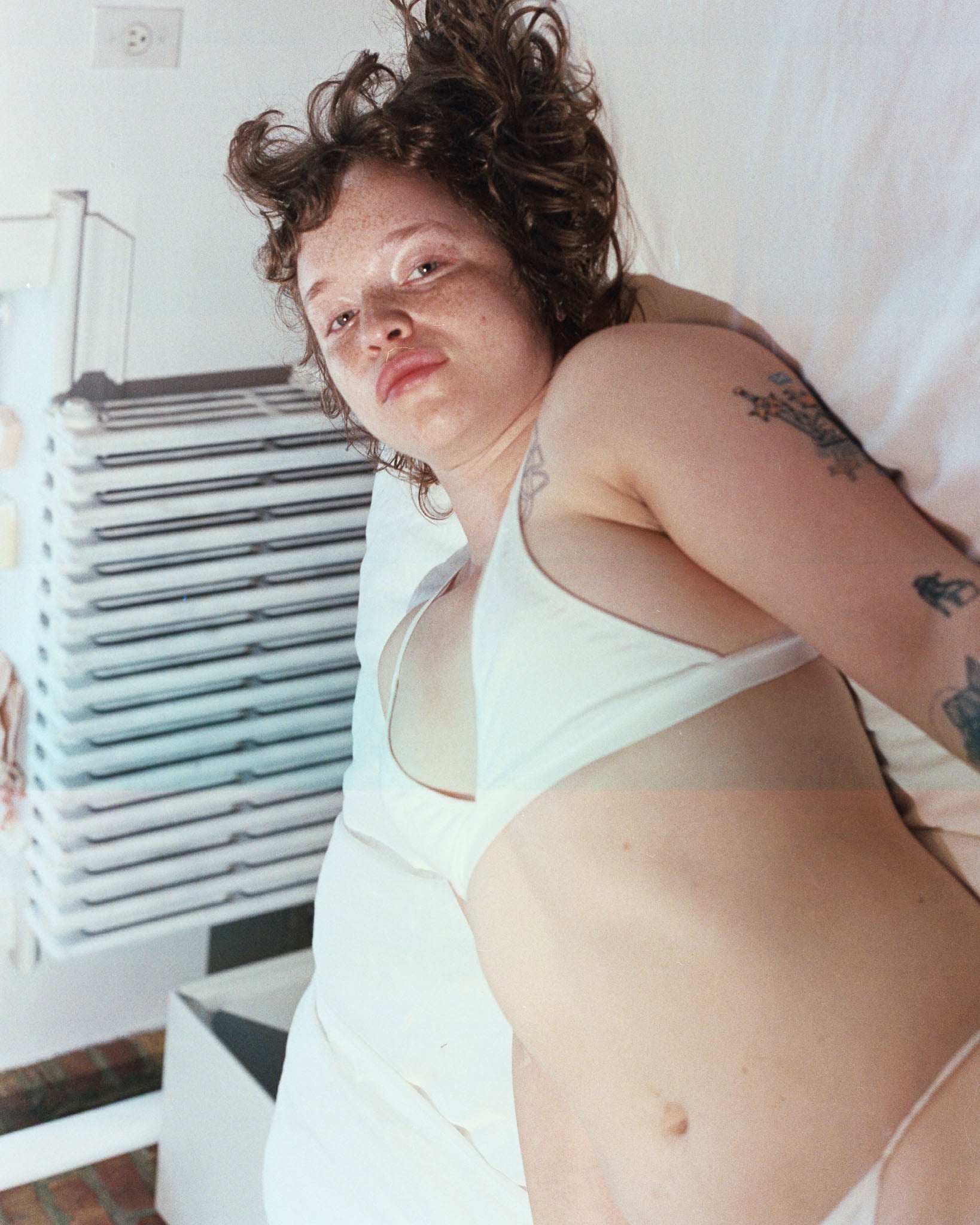Triangle Bra White