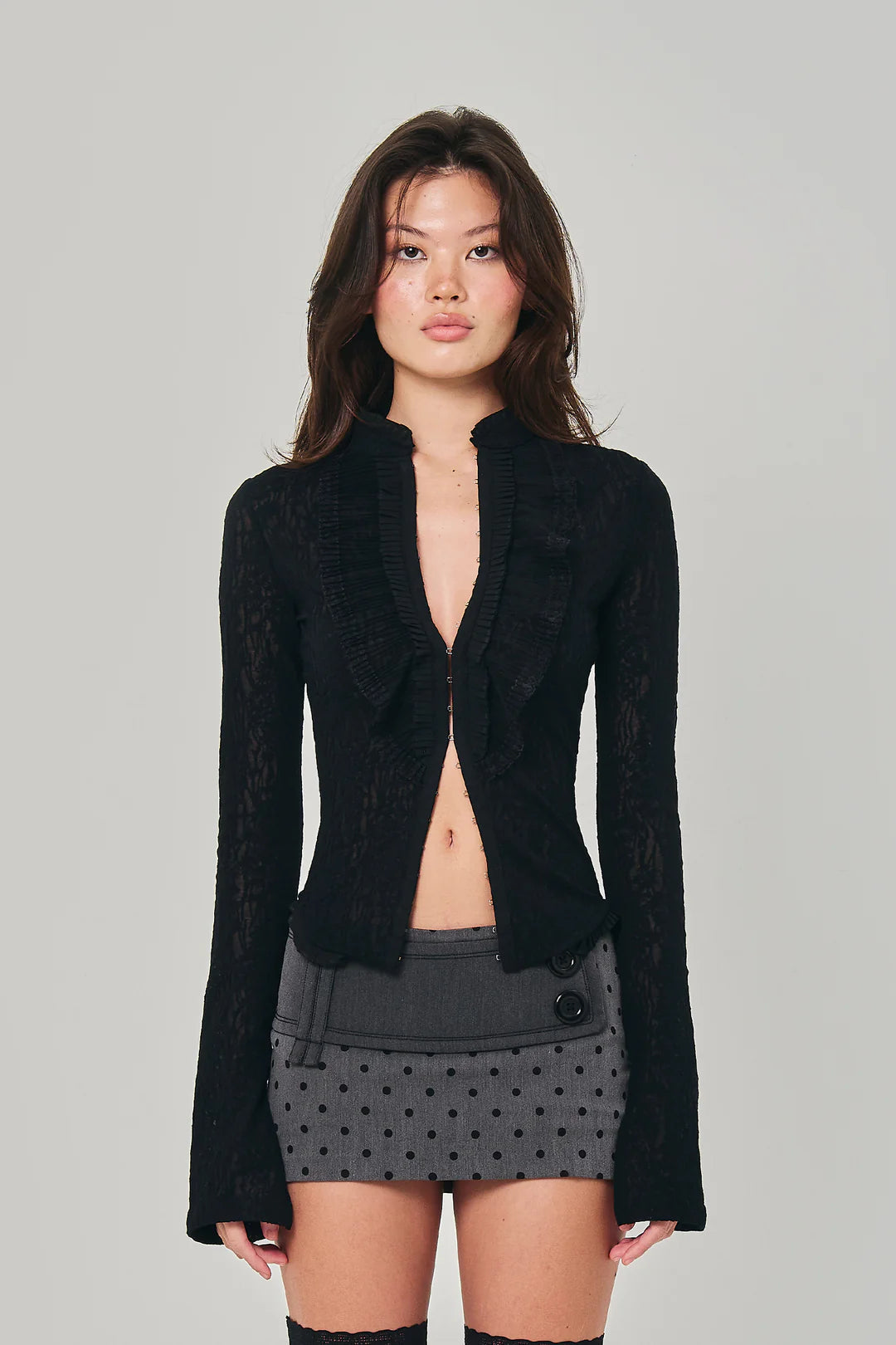 Viola Lace Top - Black