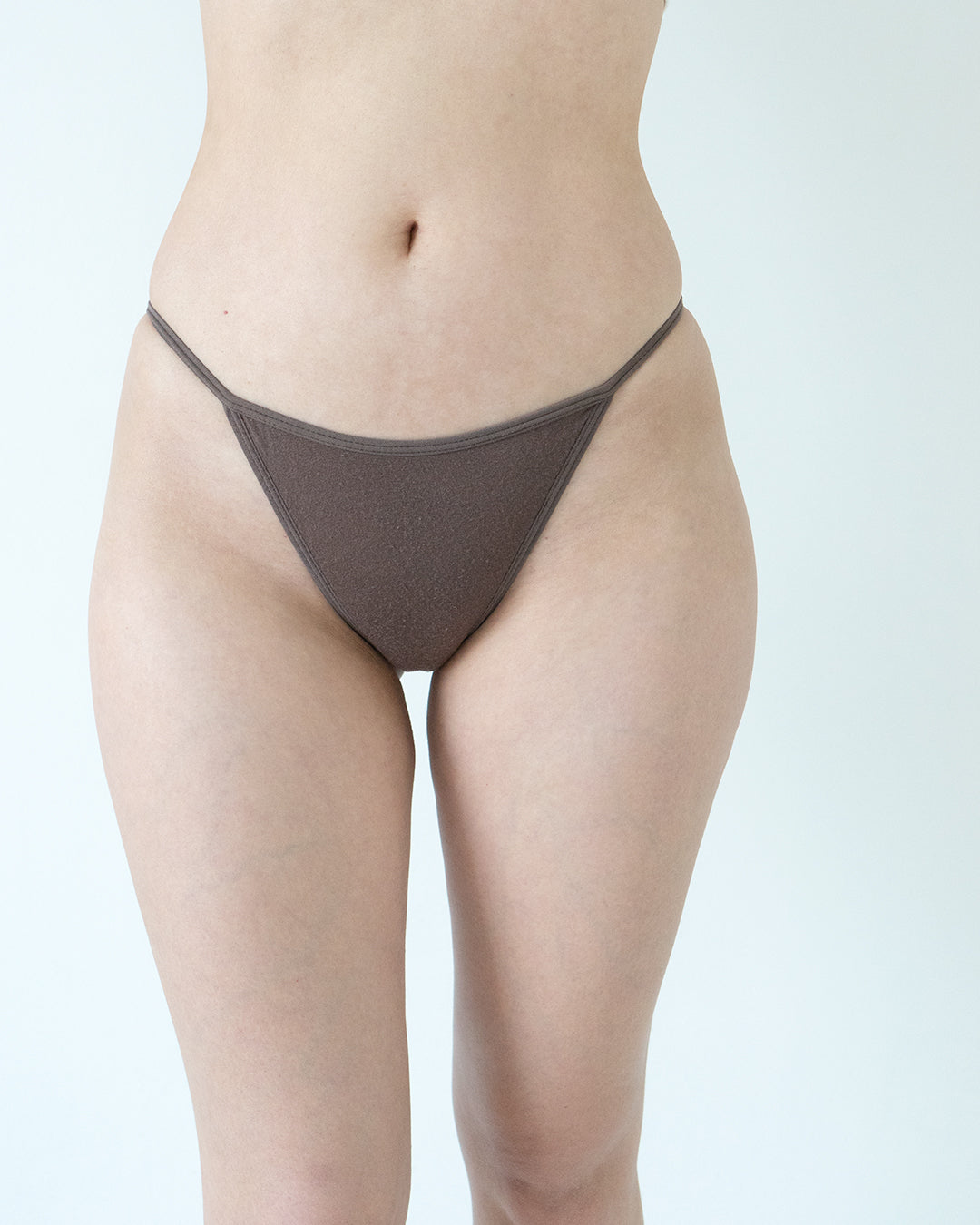 string bikini style panty in brown