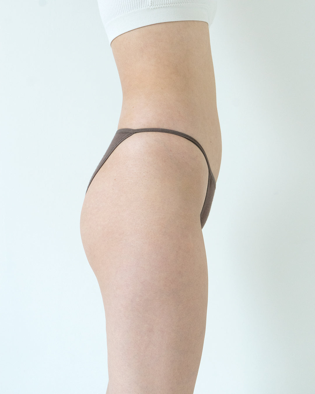 string bikini style panty in brown