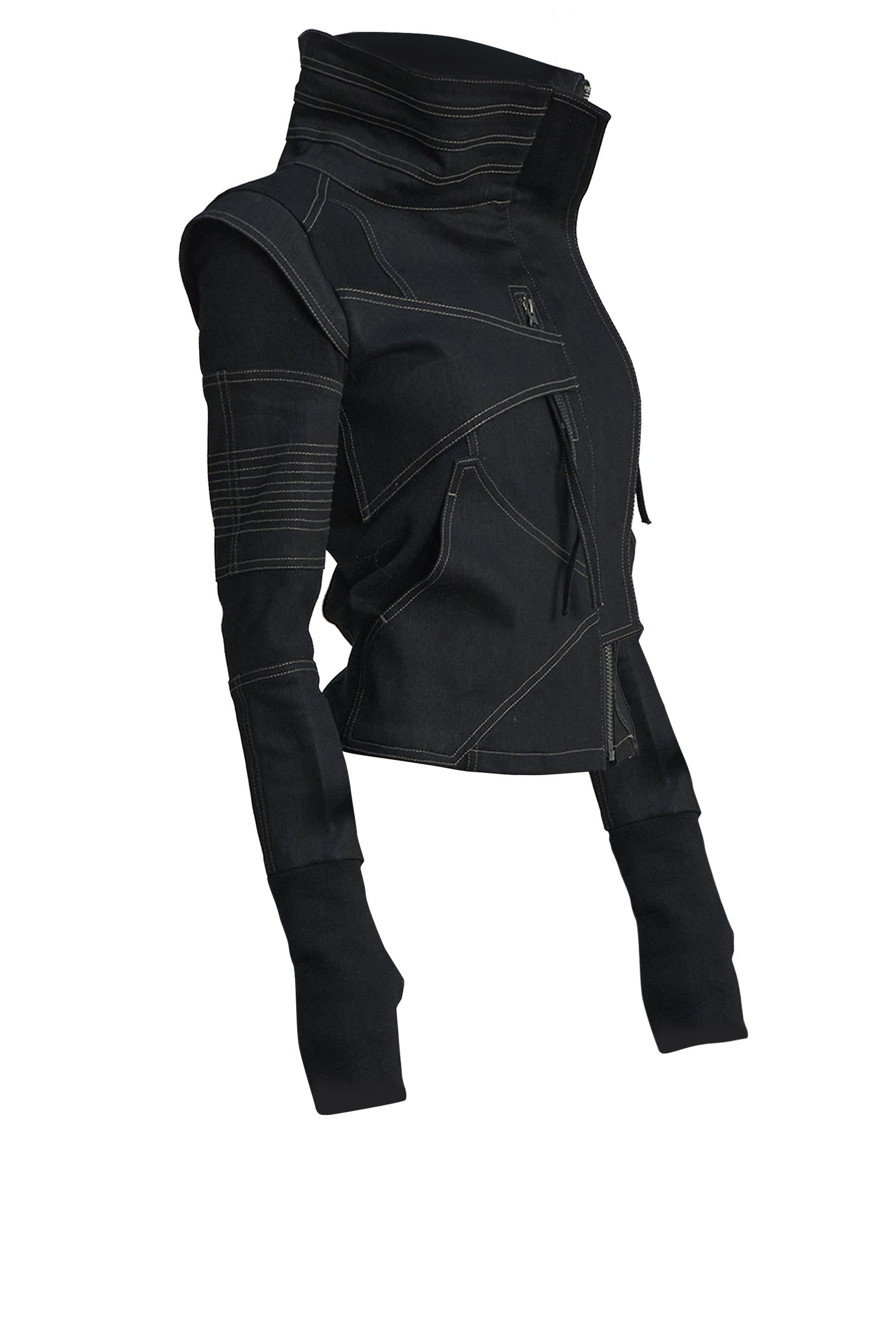 Arc Line High Neck Jacket