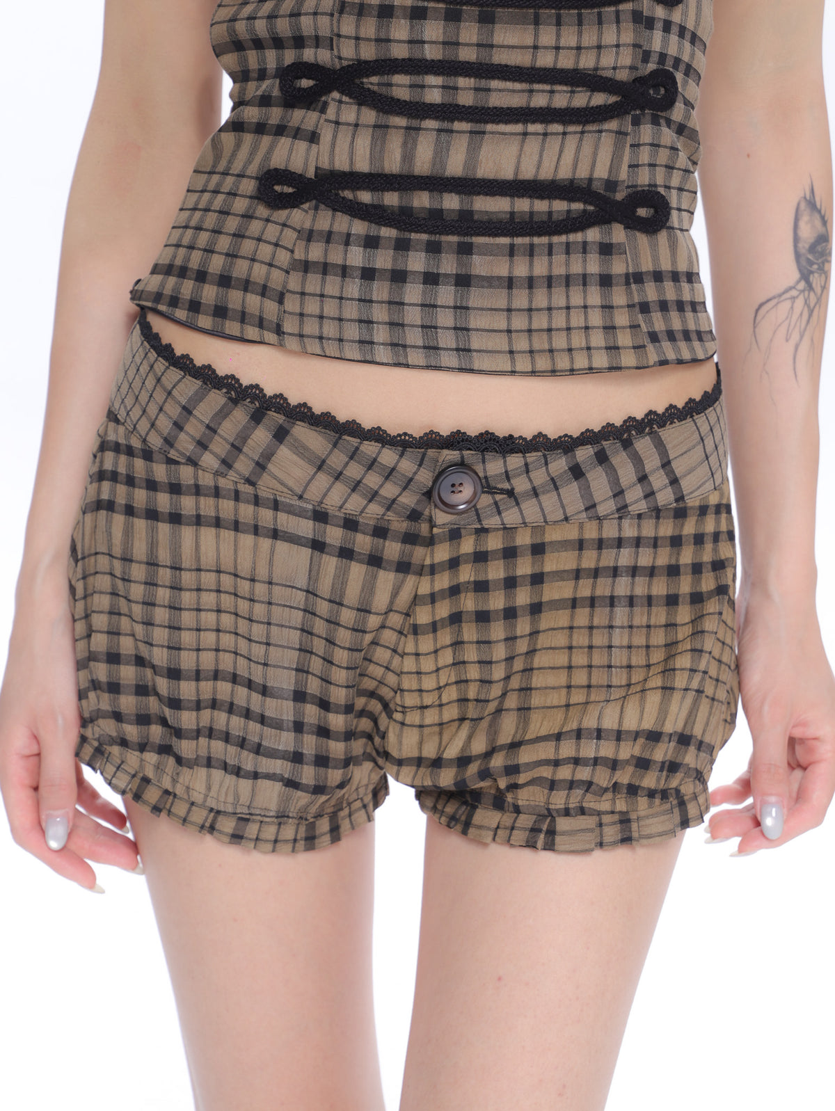 Vivienne Plaid Micro Shorts