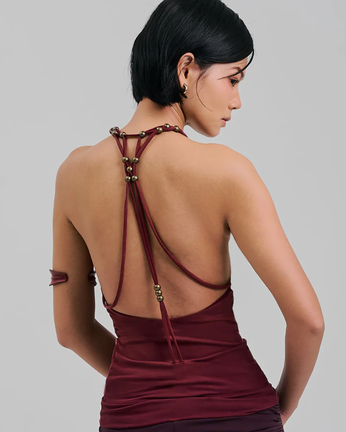 Amulet Top Maroon