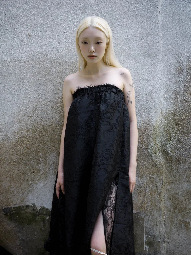 Kara A-lined Top/Skirt - Black