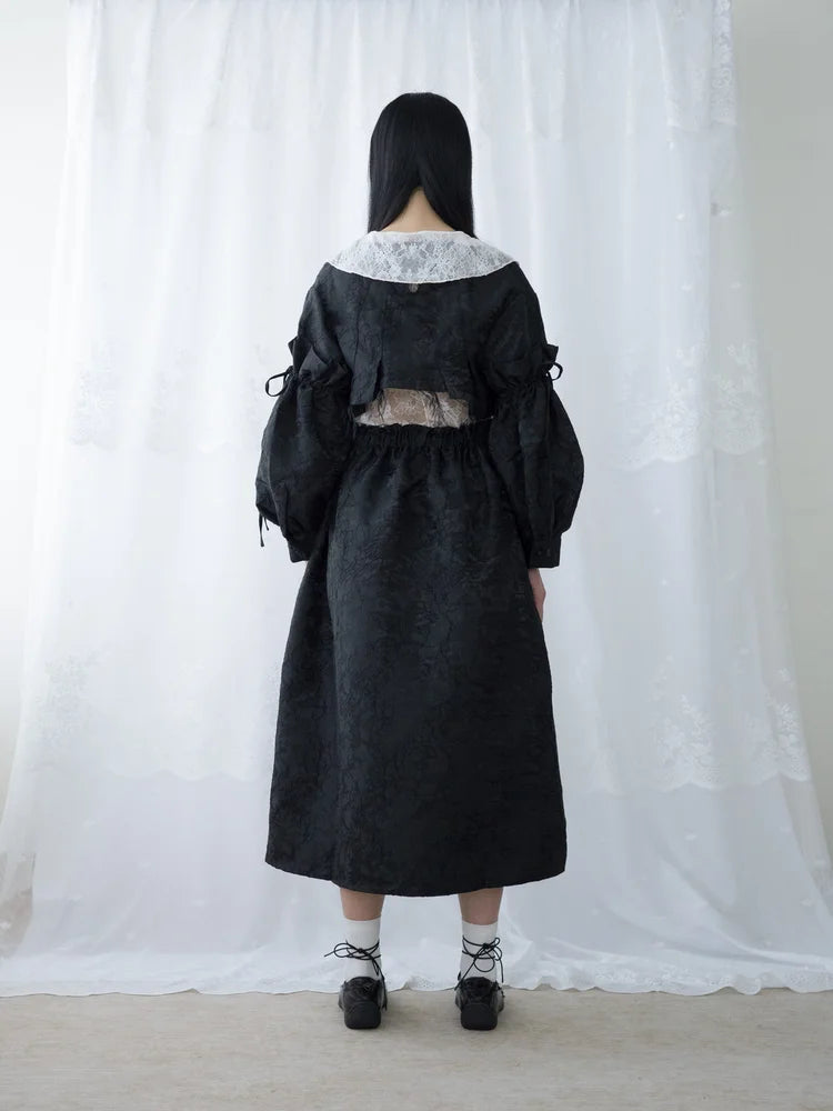 Kara A-lined Top/Skirt - Black