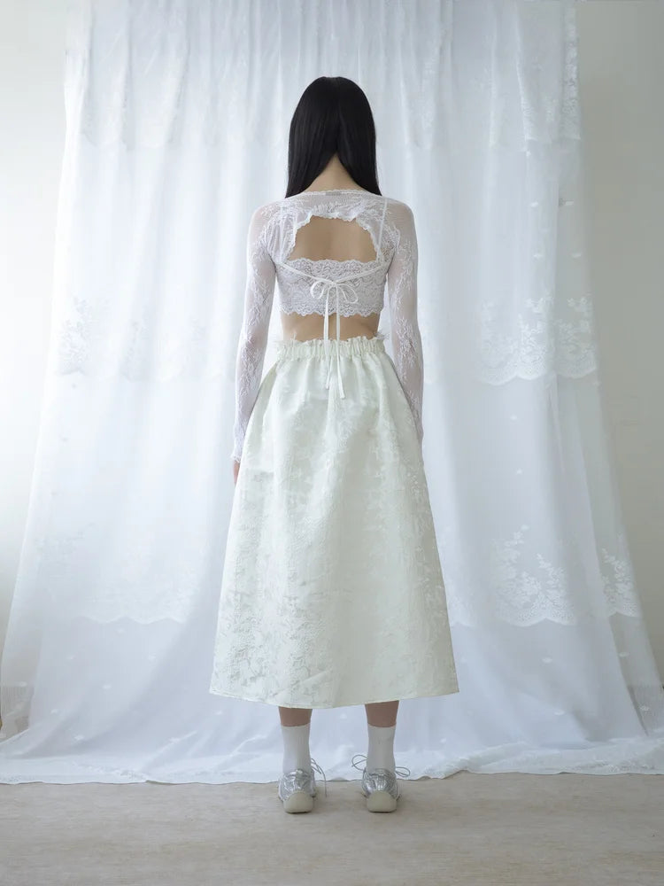 Kara A-lined Top/Skirt - White