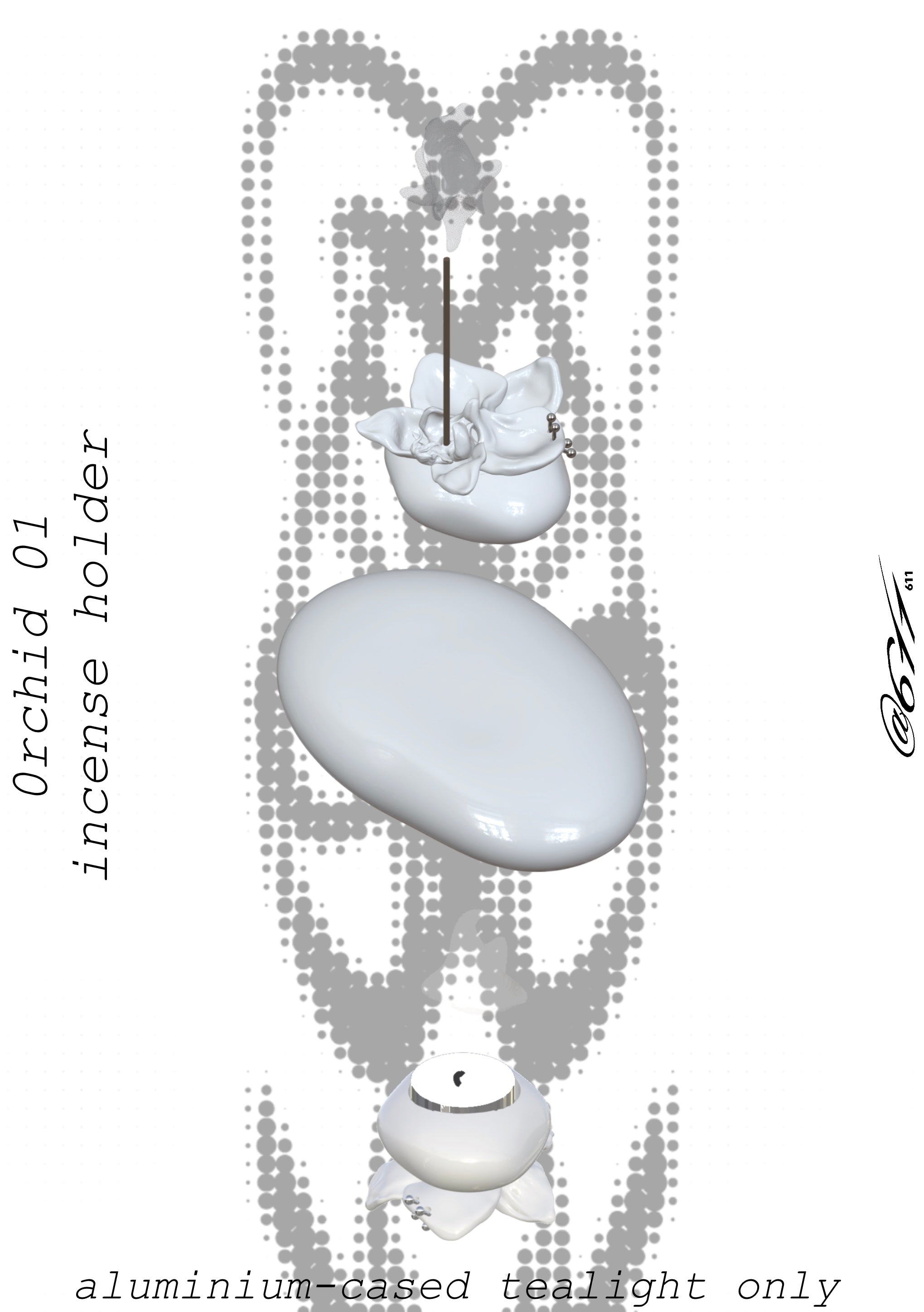 Orchid Incense Holder