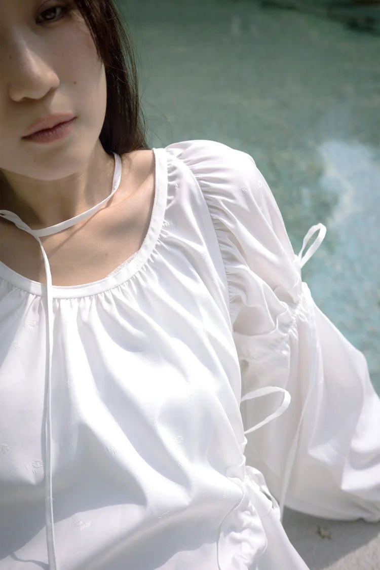 Rosie Puff Sleeve Blouse - White