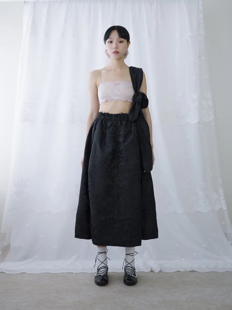 Ruby Lace Crop Top - Pink