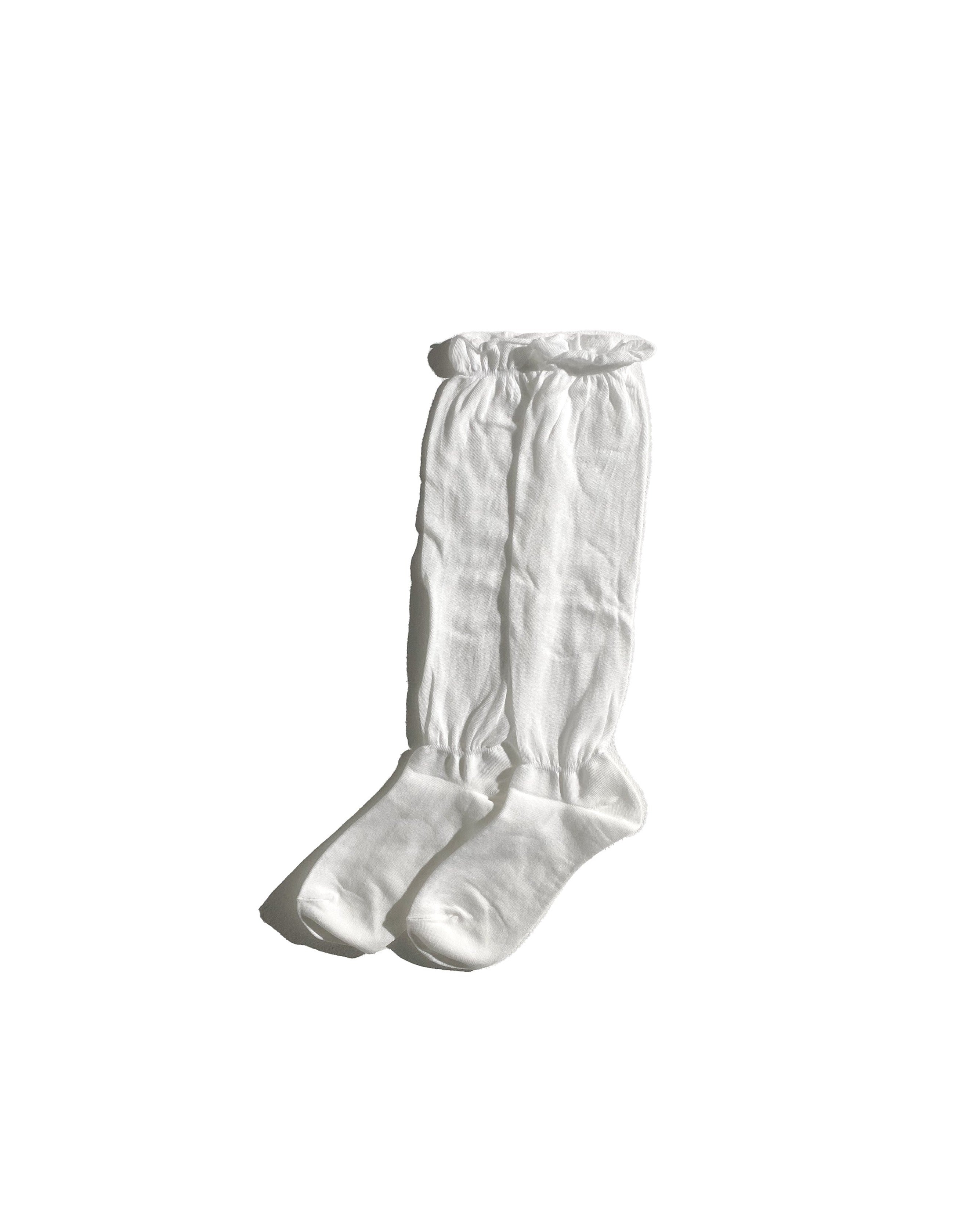 Cotton Sheer Knee Socks White