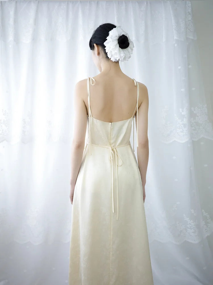 Marie Lace Scrunchies - White