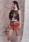 Vase Print Mesh Vest