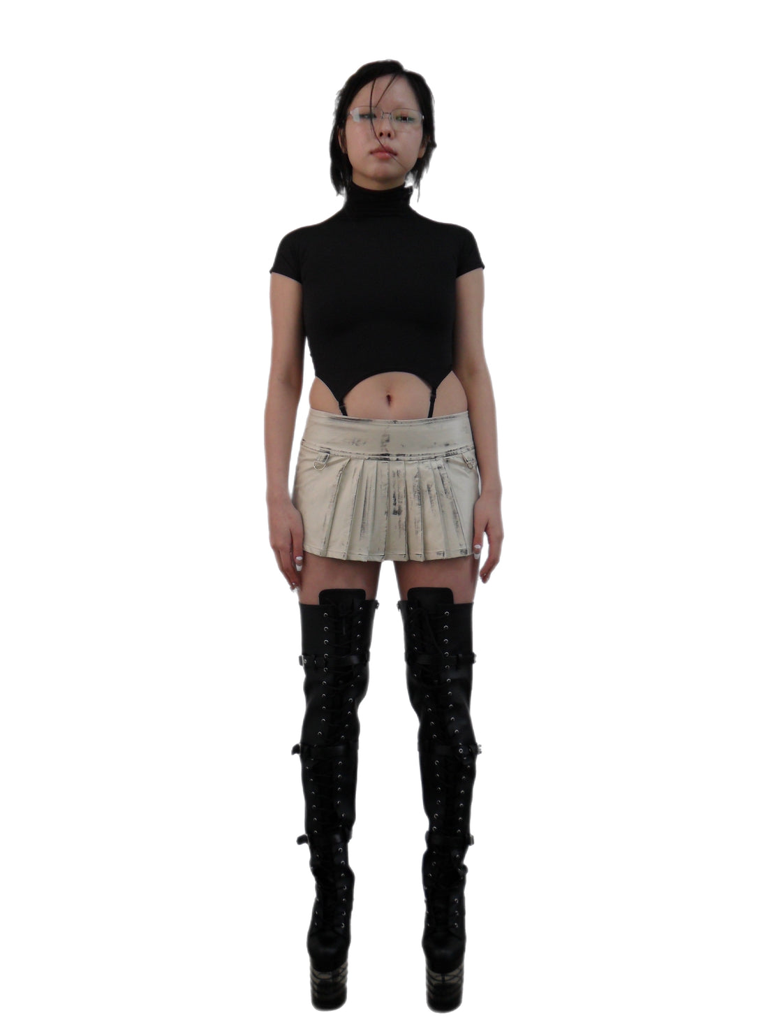 Dirty Pleated Skirt
