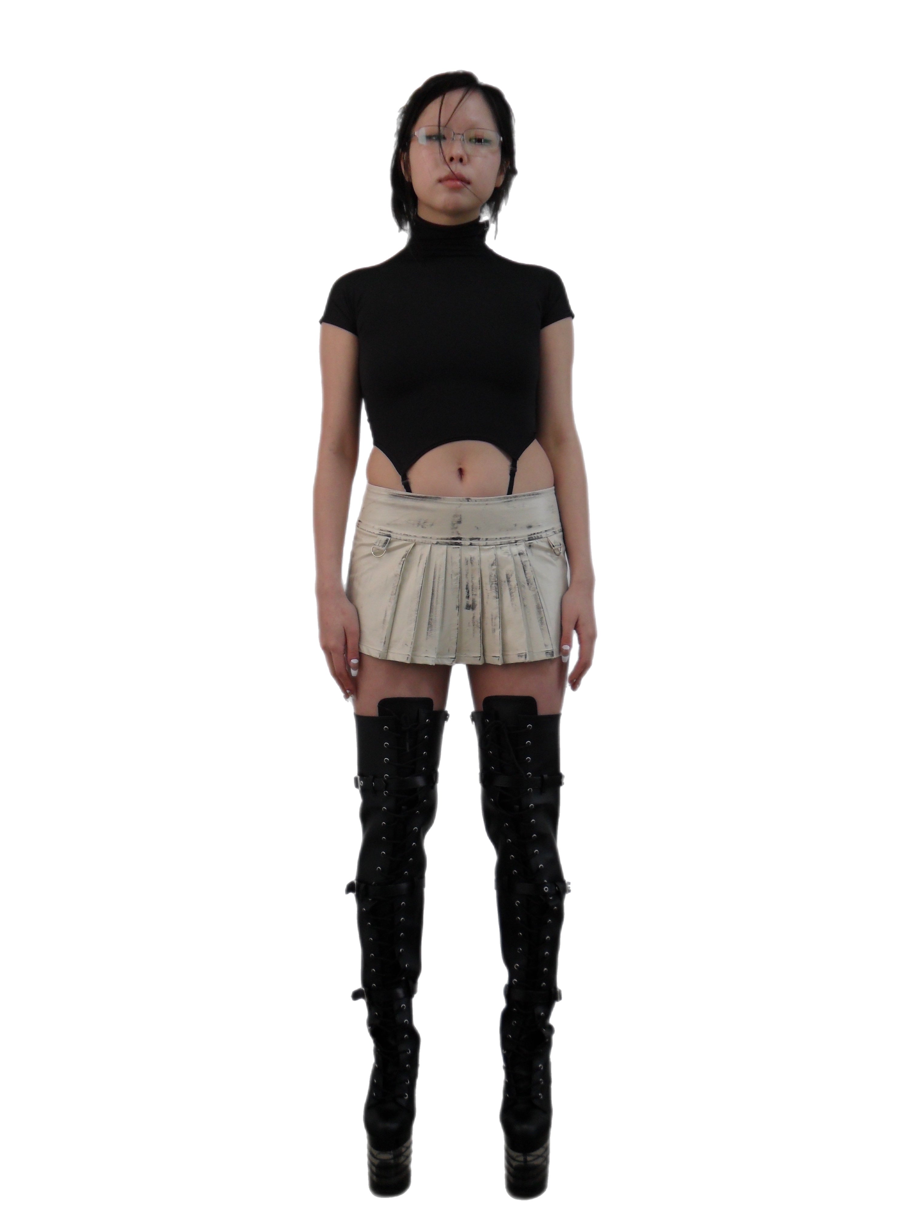 Dirty Pleated Skirt
