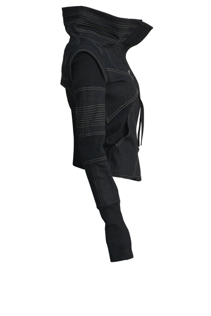 Arc Line High Neck Jacket