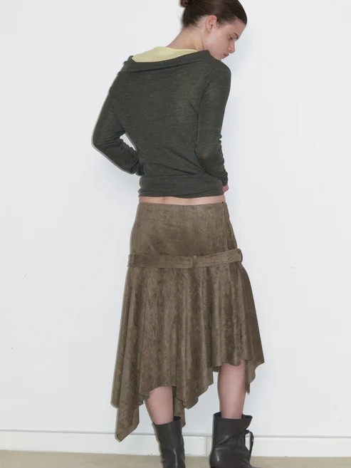 Madelin Suede Skirt