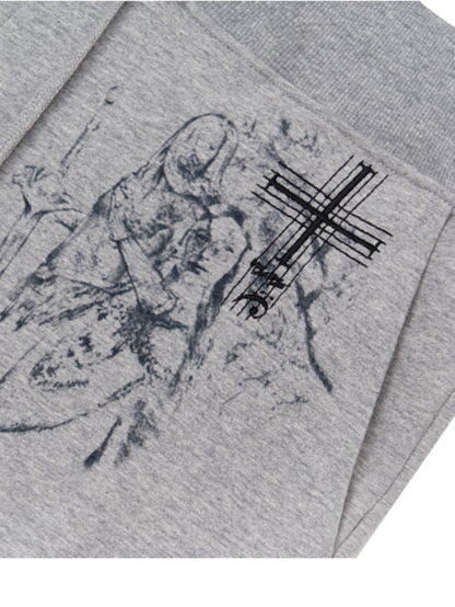 Stressed Musician Pants In Melange Grey