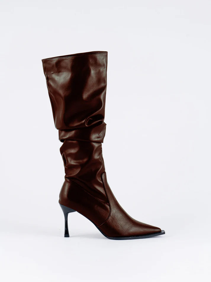 Kandra knee High Boots-Brown Sugar