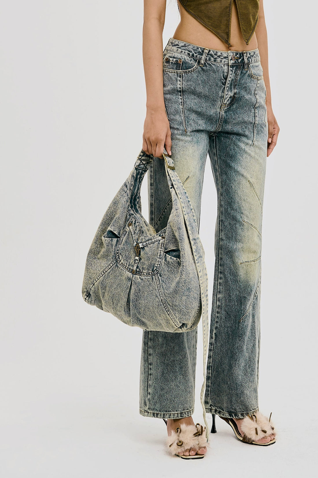 Radio Sling Denim Bags