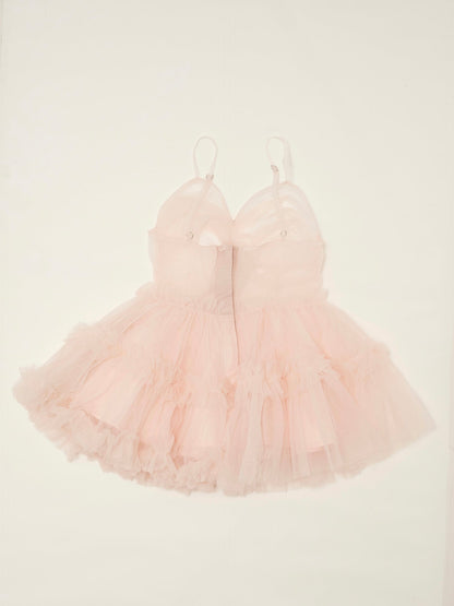 Ballerina Fairy Tulle Peplum Tops[4Colors]
