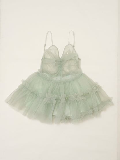 Ballerina Fairy Tulle Peplum Tops[4Colors]