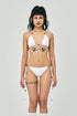 TEMPLE STRAPPY BIKINI WHITE FRONT