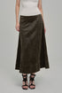 AMMO MAXI STUDDED SKIRT COAL FRONT