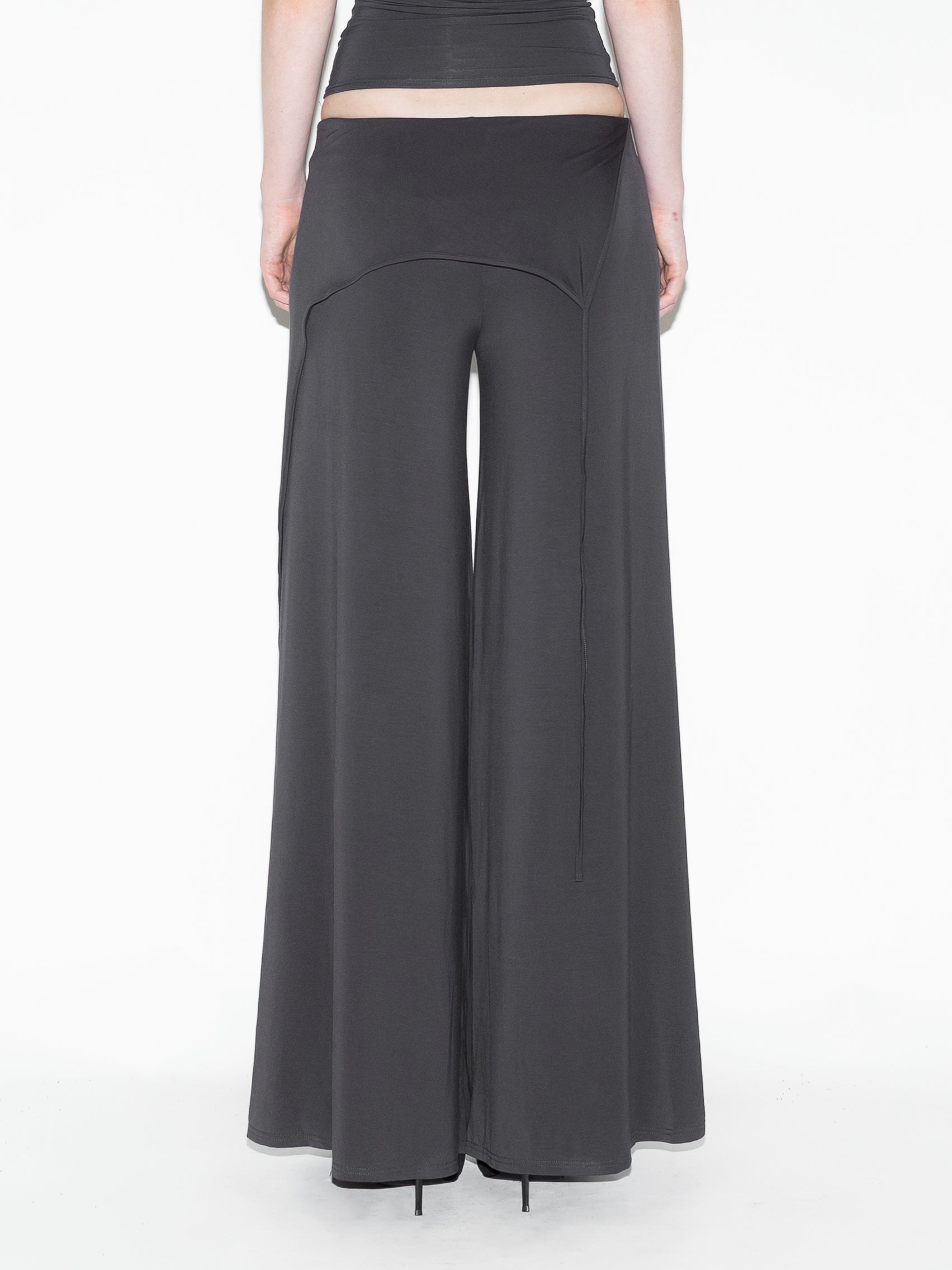 Draped Bat Pants Gray