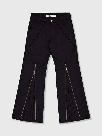 Zip Pleat Pants [2 Colors]