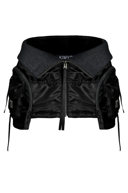 Voline Papped Zip Skirt