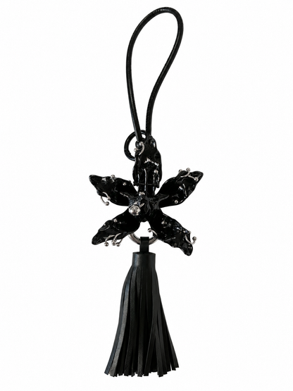 Pierced Orchid Bag Charm