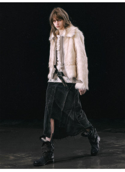 Beige Fuzzy Teddy Coat